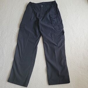 5.11 Tactical Series TAC 143 Pants Mens 30x30 Navy Blue Military Rip Stop